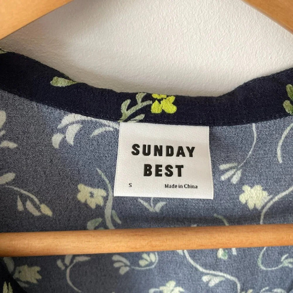 Aritzia Sunday Best New Aki Floral Mini Dress Size Small - Picture 7 of 9